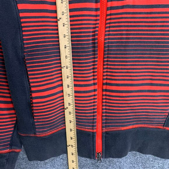 Lululemon Core Hoodie Sweatshirt Stripe Full Zip Logo Sweatshirt Men's Size L - Picture 5 of 6